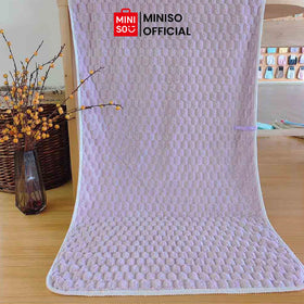 Miniso Jacquard Coral Fleece Towel Handuk Microfiber Cepat Menyerap Handuk Mandi Dewasa 140*70cm