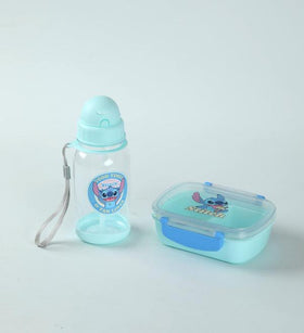 Miniso x Stitch My Melody Kuromi Lunch Box Bento Box & Water Bottle Set Kotak Kemasan Makanan Bahan Ramah Lingkungan