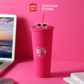 Miniso X Barbie Series Botol Minum Durian Straw Cup 700ML Bottles Tumblr