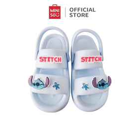 Miniso x Disney Stitch Winnie the Pooh Collection Sandals Fashion Slippers Sandal Wanita Sol Tebal Anti Slip