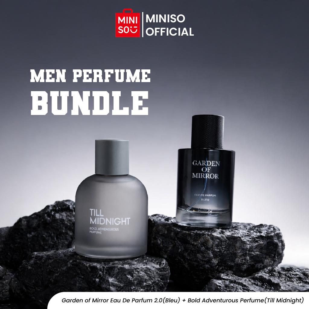 [BUY1GET1] MIniso Bundle Promo Parfume Cowok Mountain Night 50 ml x Bold Adventurous Till Midnight 85 ml Garden of Mirror BleuTahan Lama