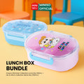 MINISO - Bundle Lilo & Stitch Collection Bento Box (650mL) + Crayon Shinchan Collection Lunch Box 650mL(Himawari Nohara)