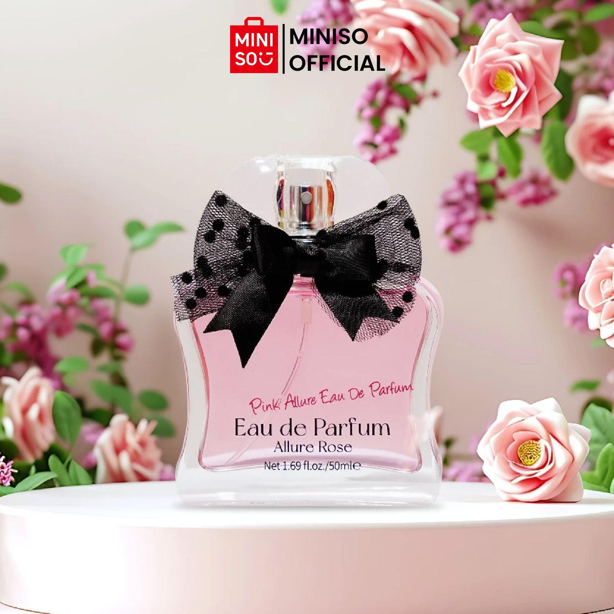 Miniso Parfum Wanita Pink Allure Eau de Parfum Women's Perfume Aroma Yang Tahan Lama 50ml