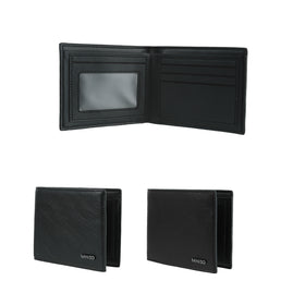 MINISO Dompet Pria Men's Wallet Dompet Short Wallet Bifold Pendek Horizontal Vertical Mode Dompet Dengan Huruf Perak