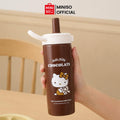 Miniso Hello Kitty Chocolate Series Double-Wall Stainless Steel Bottle with Straw 500mL Tumbler Botol Minum