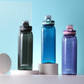 MINISO Botol Minum Air 900ml Plastik Olahraga Skala Sport Drinking Water Bottle Perjalanan Portabel