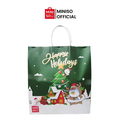 MINISO Paper Bag Special Christmas Edition Medium Size Hampers Natal Tas Belanja Tambahan