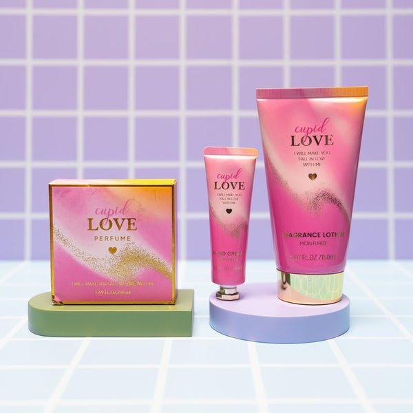 Parfum Paket 3pcs Set Parfum Wanita + Body Lotion + Hand Cream Cupid Love Blue Moon Secret Memories