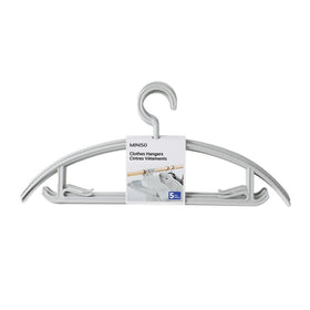 Miniso Hanger Baju Gantungan Baju Clothes Hangers Solid Color Plastic Henger Stand Hanger Gantungan Baju Estetik Isi 5pcs