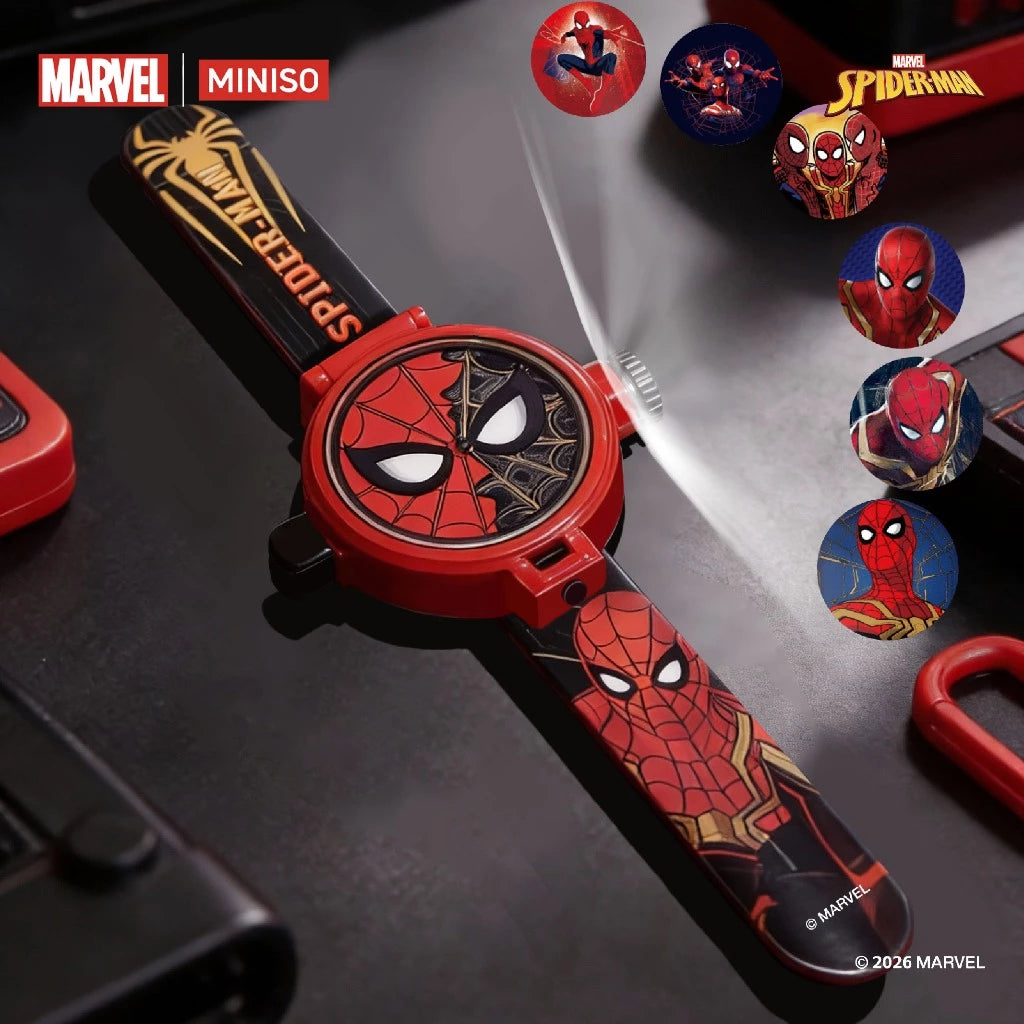 MINISO X Marvel Spider-Man Collection Projection Watch Jam Tangan Anak Karakter Spiderman