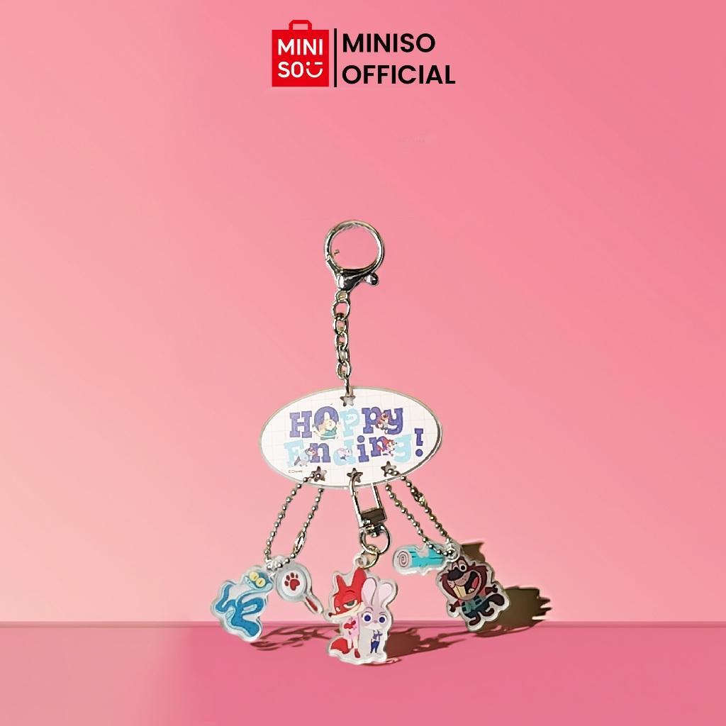 MINISO X Disney Zootopia Collection Acrylic Pendant Set – Gantungan Kunci & Aksesori Tas Karakter Zootopia Lucu