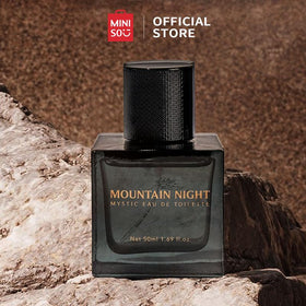 【HOT】MINISO Mountain Night Ocean Breeze Perfume Pria Mystic Eau De Toilette Parfum Cowok Tahan Lama Wangi Pear Orange