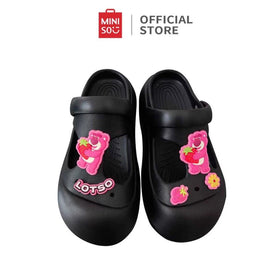 Miniso x Disney Pixar Lotso Collection Clogs Sandal Fashion Slippers Sandal Wanita Sol Tebal Anti Slip