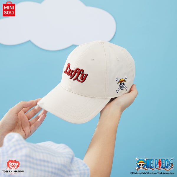 Miniso X One Piece Classic Collection Baseball Cap Topi Baseball Luffy Zoro Chopper Topi Katun One Piece Series