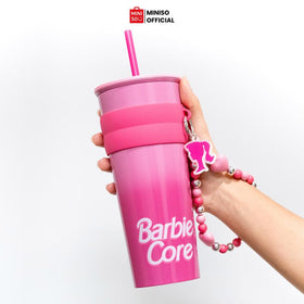 Barbie Collection Stainless Steel Tumber with Pendant and Straw 800mL