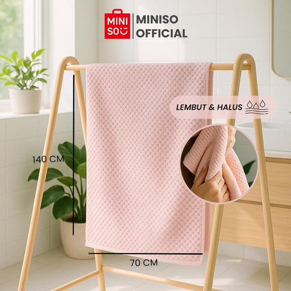 MINISO Handuk Bath Towel Kain Katun Yang Nyaman Dan Lembut 140*70cm