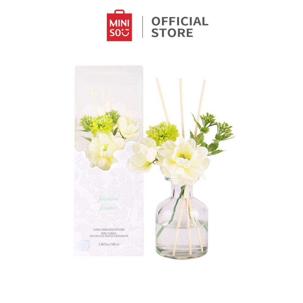 Miniso Penyebar Buluh Floral Series Reed Diffuser Dekorasi Bunga Berka ...