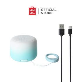 Miniso Audio Speaker Nirkabel Speaker Bluetooth Nirkabel Gradien Fashion Portabel Suara Surround 360 Derajat Kapasitas Besar 800mah Berlangsung 12 jam