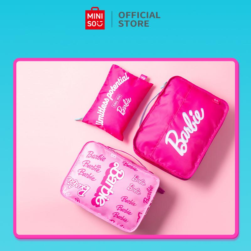 Miniso X Barbie Sun Shine Set Tas Kosmetik 3PCS