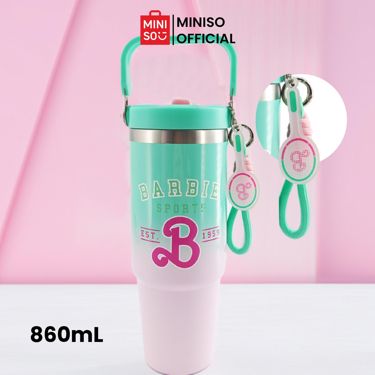 Miniso Barbie Collection Double Wall Steel Tumbler
