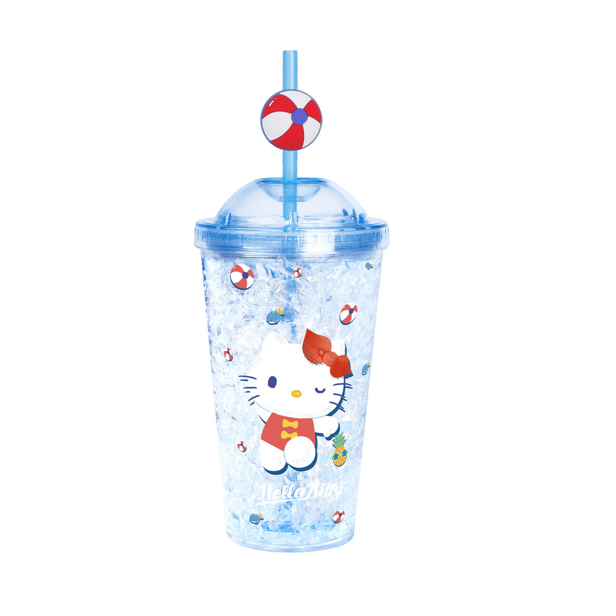 Miniso Hello Kitty Jump into Summer Collection Freezer Tumbler 480mL Bottle Botol Air Minum