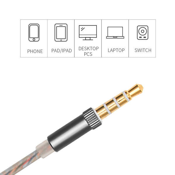 MINISO Earphone / Earbud In Ear / Headphone / Headset dengan Mic Answer Call Hp Lucu In Ear Kabel Gaming Android Suara Jernih Stereo Noise Cancelling Bass Metal Warna