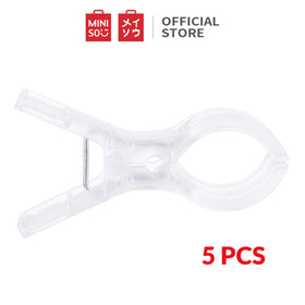 MINISO  Hanger Klip Simpel  5 pcs Untuk Pengeringan Pakaian Laundry