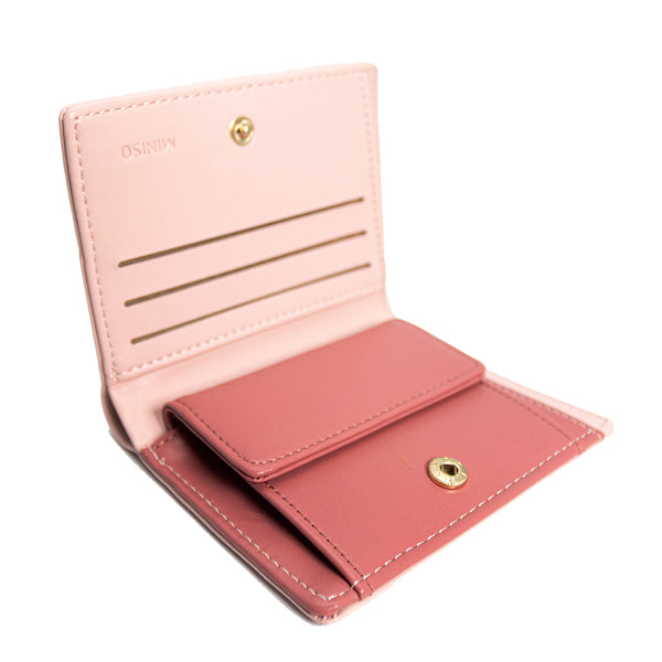 MINISO Dompet Wanita Pendek Kecil Lipat Bowtie Lucu Fashion Elegant