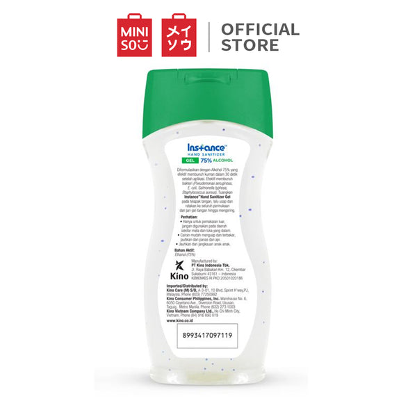 MINISO Hand Sanitizer Gel Alkohol 75% Antiseptic Gel Hand Wash Pembersih Tangan Instance Portable Handsanitizer 60ml