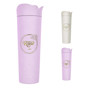 MINISO Tumbler Plastik Mawar Portable Kontainer Water Bottle air 400ml 14oz
