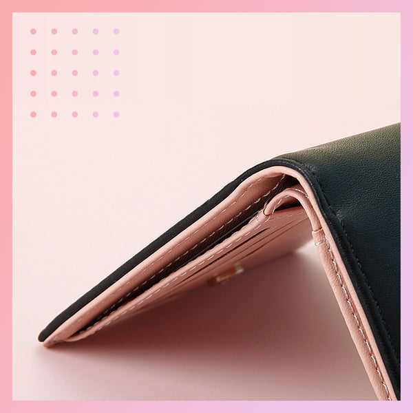 MINISO Dompet Wanita Pendek Kecil Lipat Simple Polos Fashion Elegant