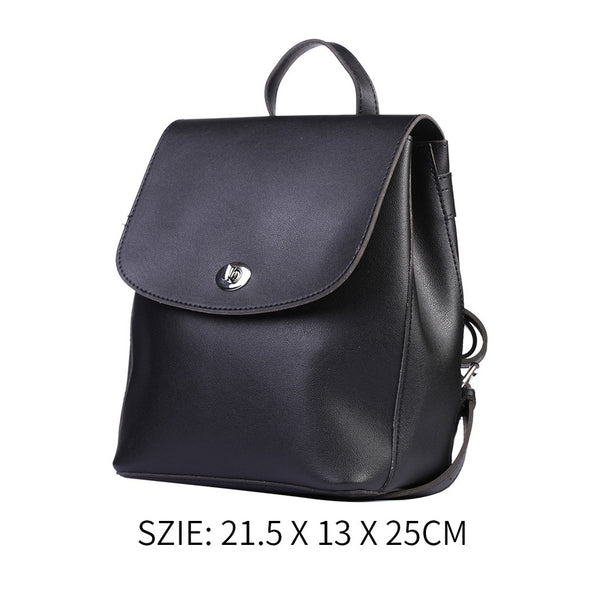 MINISO Ransel wanita sederhana Tas Ransel Wanita  Multifungsi Travel Sekolah Tas Punggung Travel Motif Ukuran Cocok