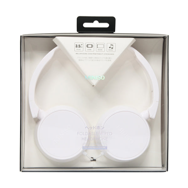 MINISO Headset Earphone Headphone  Gaming Dilipat Original Stereo Kebisingan Membatalkan Portable Simple