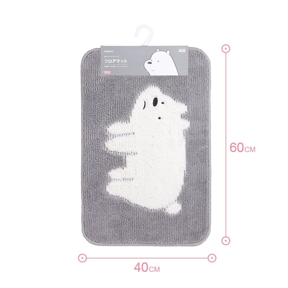 Miniso Keset Kaki Kamar Tidur / Keset Dapur/ Rugs, Keset Kamar Mandi Dapur, We Bare Bears Mat Carpets 40 cm x 60 cm