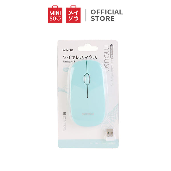 MINISO WM-287 Ultrathin Wireless Mouse for Computers laptops, hitam/hijau mint/putih/Pink