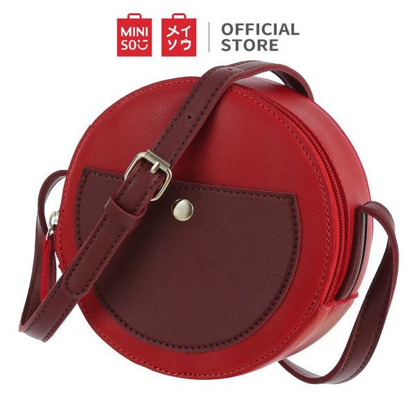 MINISO Tas Selempang Wanita Sling Bag  Vintage Crossbody Bag  Fashion Style Elegan Original Korea