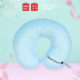 Miniso  Simple Bantal Leher, U-Shaped Neck Pillow Travel Bantal Nyaman  Imut lembut Bantal Leher Unisex