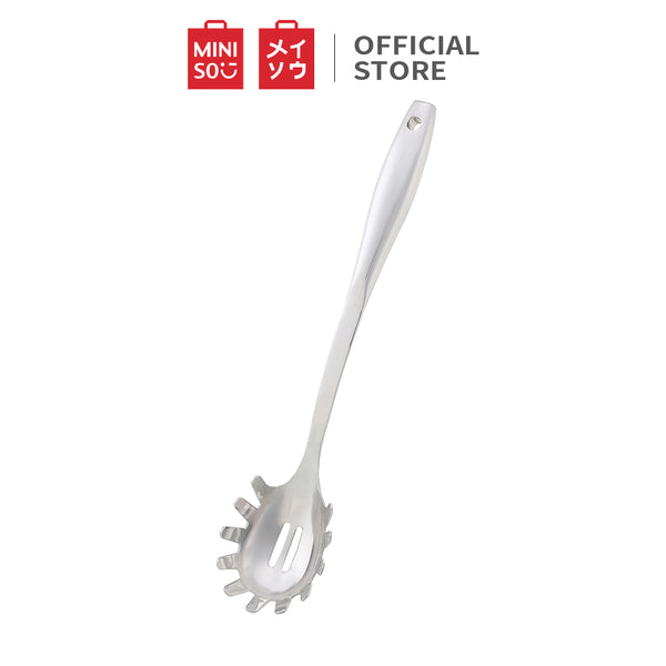 MINISO Alat Dapur Stainless Steel Wadah Mie Pasta Pegangan Panjang yang Tahan Karat dan Tahan Lama