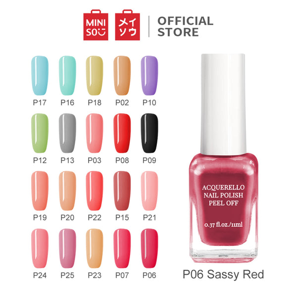 MINISO 11ML Cat Kuku Kutek Glossy Peel Off Dapat merobek cat kuku Kutek Gel Nail polish