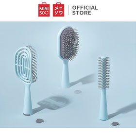 Miniso official Vertical self-cleaning long-handled curling comb/massage comb