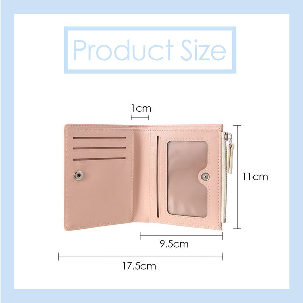 MINISO Dompet Wanita Pendek Zipper Wallet Simple Motif Kecil Lucu