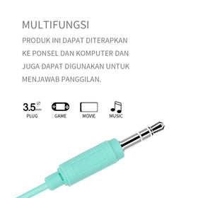 MINISO Headset Earphone Headphone  Gaming Dilipat Original Stereo Kebisingan Membatalkan Portable Simple