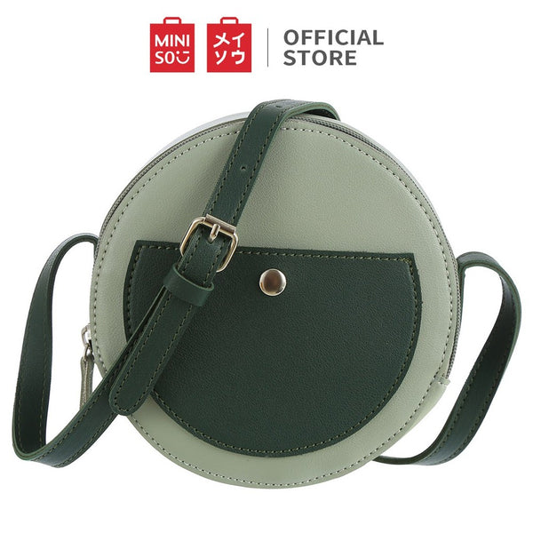 MINISO Tas Selempang Wanita Sling Bag  Vintage Crossbody Bag  Fashion Style Elegan Original Korea