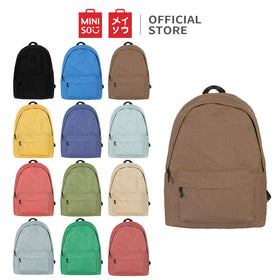 MINISO Tas Ransel Wanita & Pria 20L Backpack Fashion Tas Punggung Kuat Awet Untuk Bepergian Sekolah, Ransel Sekolah