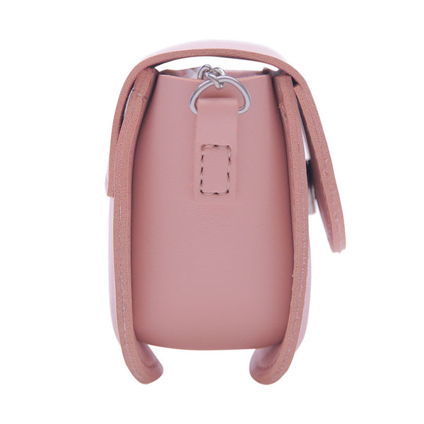MINISO Tas Selempang Wanita Kecil /Sling Bag Mini / Tas Bahu Cewek/ Tas Lipstik Kulit PVC Wanita Remaja Anak Perempuan Pesta Rantai Logam Model Terbaru 2020 Import Kekinian Lucu Polos Simple