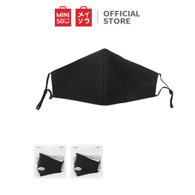 MINISO Masker Wajah Mulut Bahan Kain Lembut Klasik Polos Bisa Dicuci 1 Piece