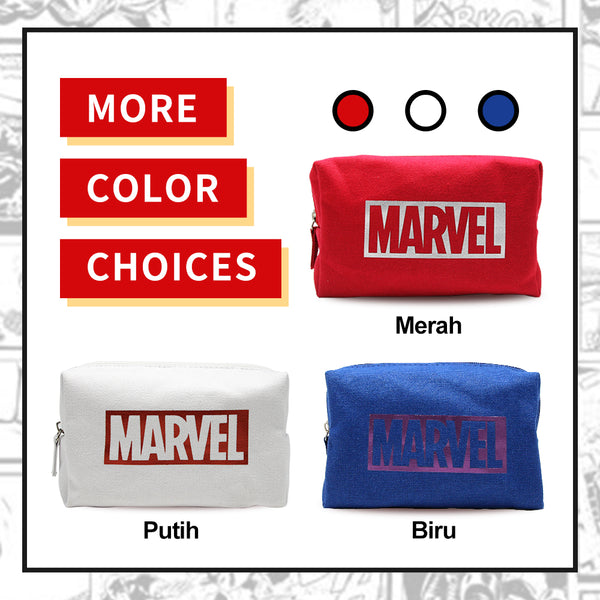 MINISO X MARVEL Tas Kosmetik Wanita Handbag Clutch Portabel Cosmetic Bag
