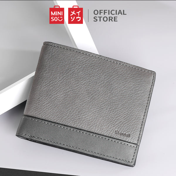 MINISO Dompet Pria Lelaki Dompet Pendek Kecil Wallet Simple Keren