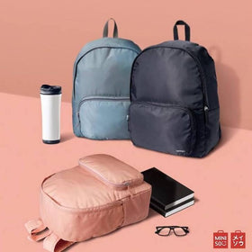 MINISO Tas Ransel Wanita Lipat Ringan 13L Backpack Tas Punggung Kuat Awet Untuk Bepergian Sekolah