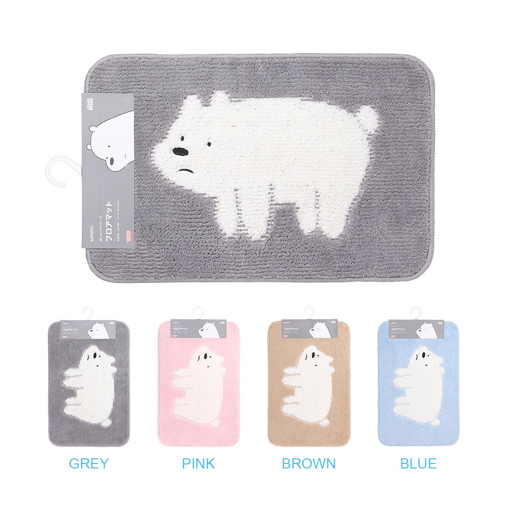 Miniso Keset Kaki Kamar Tidur / Keset Dapur/ Rugs, Keset Kamar Mandi Dapur, We Bare Bears Mat Carpets 40 cm x 60 cm